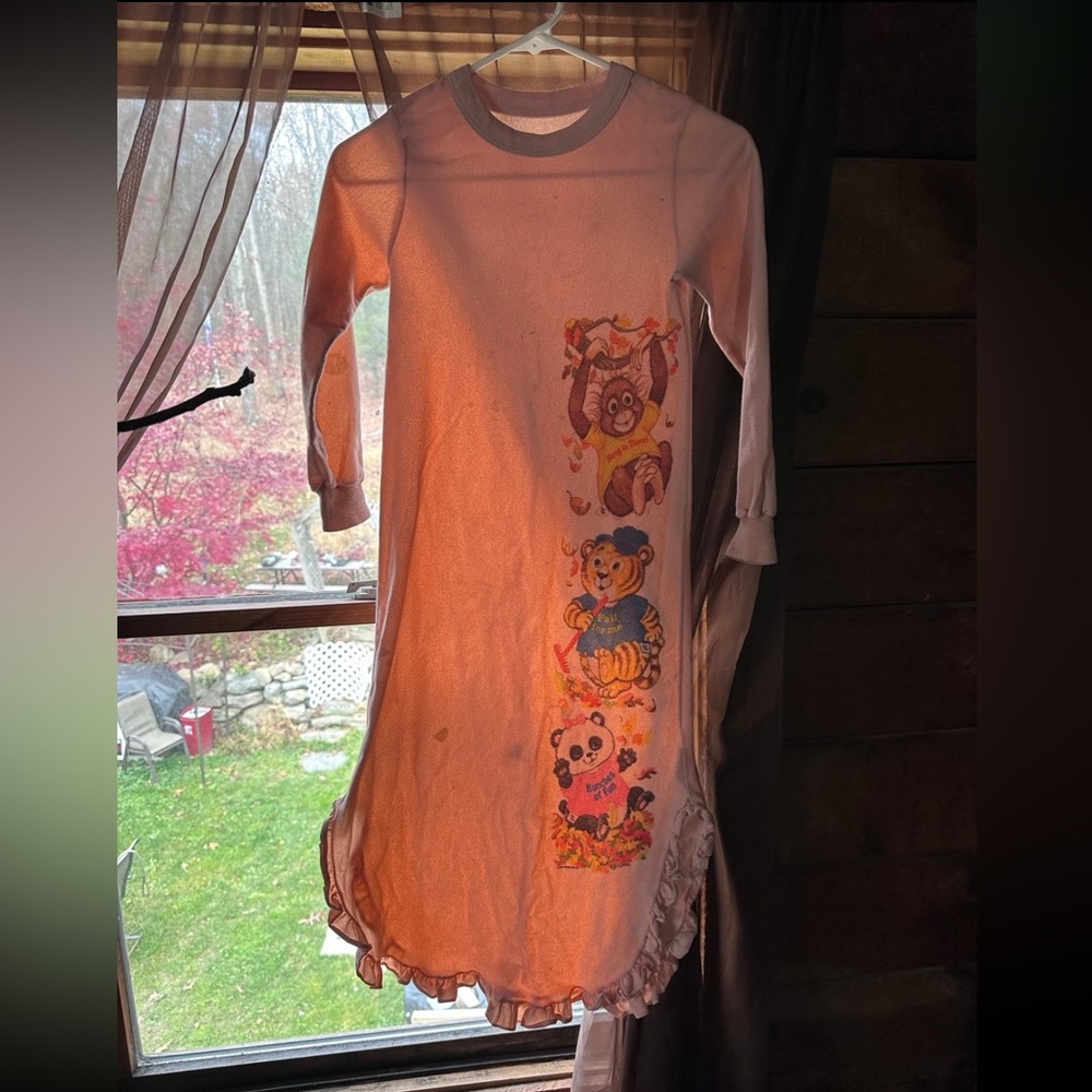 1980s shirt tales kids nightgown